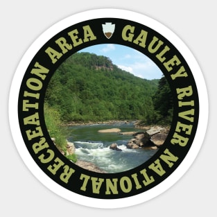 Gauley River National Recreation Area circle Sticker